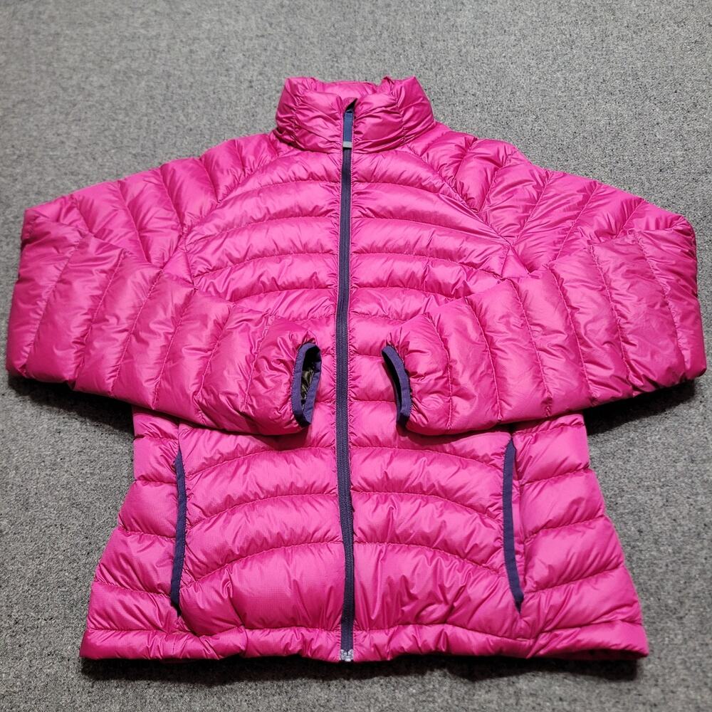 Prana Jacket Womens Medium Fuchsia Lyra Lightweight Ripstop Down Puffer Coat